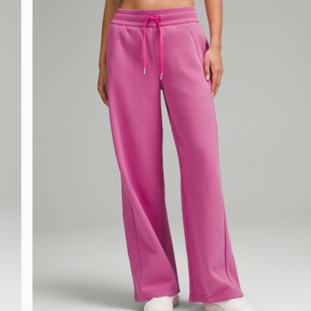 Scuba mid rise Wide-Leg Sweatpants